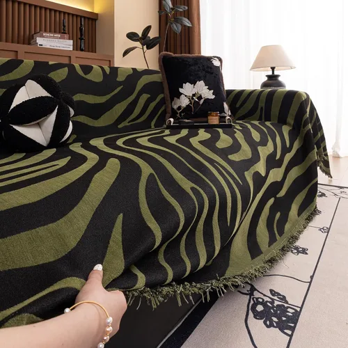 Miniatura 36 de ROOMLIFE Funda de sofá con estampado de leopardo para sofá de 3 plazas, lavable, protector de muebles para perros, funda de sofá suave