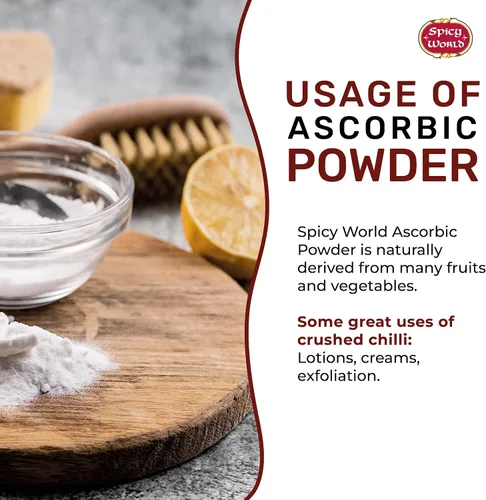 Miniatura 5 de Spicy World Bolsa a granel de ácido ascórbico de 1 libra, polvo puro de vitamina C, 100% puro, grado alimenticio, se puede utilizar para enlatar