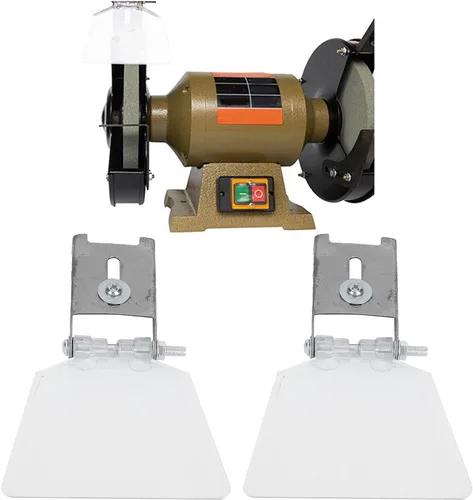 Miniatura 2 de Accesorios para amoladora de banco pequeño, cubierta de escudo para amoladora de banco, 2 unidades, amoladora de banca, protector de ojos, amoladora