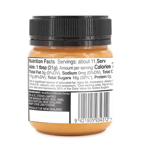 Miniatura 2 de Steens Miel de Manuka - MGO 85+ - Miel de Manuka multifloral pura y cruda 100% certificada, embotellada y sellada en Nueva Zelanda, 7.9 onzas