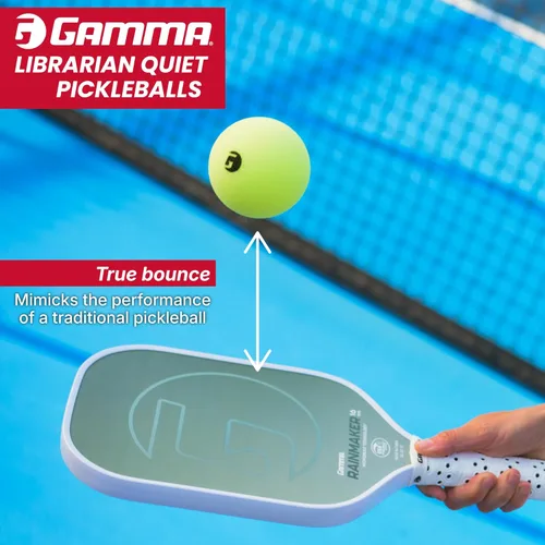 Miniatura 4 de Gamma Librarian Foam Quiet Pickleball Balls – Low-Noise Practice Balls with True Bounce on Any Surface – Foam Pickleballs Available in 48 Box, 3