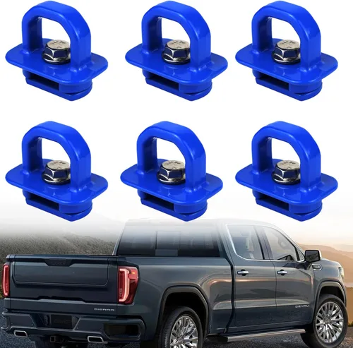 6 anclajes de amarre para caja de camioneta para Chevy Silverado/GMC Sierra Pickup 2007-2022 y Chevy Colorado/GMC Canyon 2015-2022 (paquete de 6,