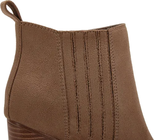 Miniatura 3 de Botines de tacón de bloque medio apilados con punta puntiaguda para mujer