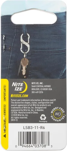 Miniatura 8 de Nite Ize Mosquetón doble S-Biner SlideLock tamaño 3, con cierre, Acero inoxidable