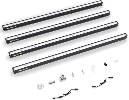 Miniatura 18 de Maygrove Luces de cultivo para plantas de interior, lámpara LED de crecimiento de espectro ajustable de 1 pie de 28 W (4 x 7 W), tira de luz de rojo