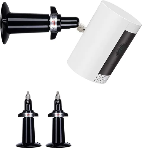 (Metal 2 unidades) Soporte de pared de seguridad ajustable de 360 grados para Ring Stick Up Cam/Ring Outdoor Cam Plus/Wyze Cam/Eufy Cam/Arlo