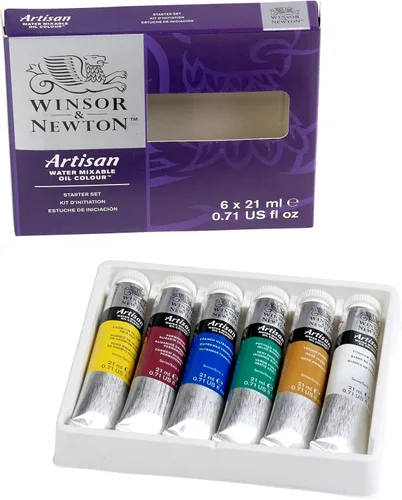 Miniatura 3 de Winsor & Newton Set de 10 tubos de pintura al óleo al agua, 21 ml