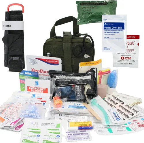 Kit de primeros auxilios de control de hemorragia de trauma con montaje para reposacabezas, panel de liberación rápida, paquete de emergencia, de