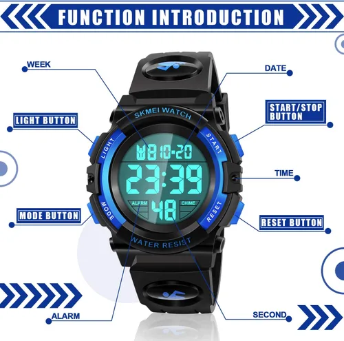 Miniatura 2 de Dodosky Reloj impermeable multifuncional LED para niños - Regalos para niños