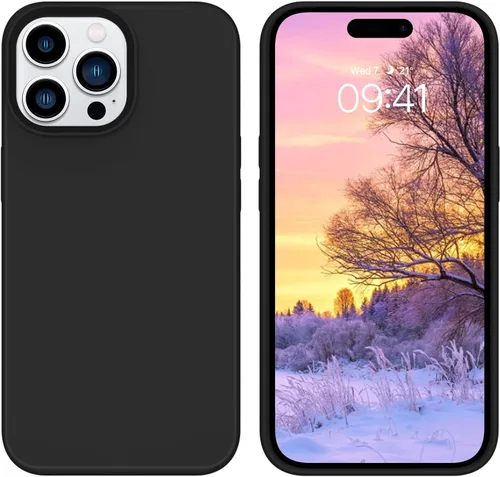 Miniatura 203 de GUAGUA Funda compatible con iPhone 17 Pro Max de 6.9 pulgadas, silicona líquida, goma de gel suave, delgada, forro de microfibra delgada