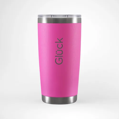 Miniatura 2 de GLUCK LUCKY - Vaso aislado de doble pared de 20 onzas, taza de viaje para oficina en casa, mantiene el café y las bebidas frías y calientes