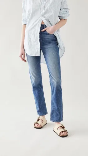 Miniatura 2 de MOTHER Jeans de cintura alta para mujer Negro