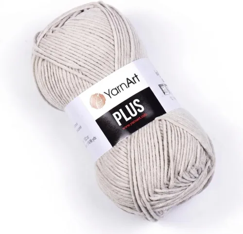 Miniatura 8 de YarnArt Jeans Plus - Hilo de mezcla de algodón suave, 100g (3.5 onzas), 160m (174 yardas), 55% algodón, 45% acrílico, grosor medio #4, ideal