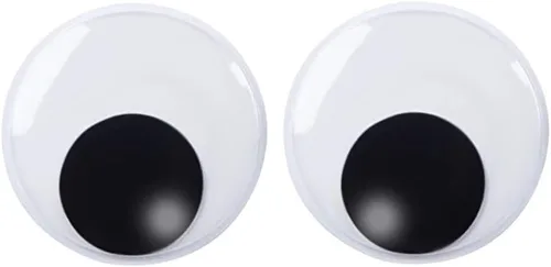 Miniatura 10 de DECORA Ojos Saltones Móviles de Plástico de Gran Tamaño de 3 Pulgadas con Autoadhesivo para Manualidades, Juego de 4 Cd086s1p1