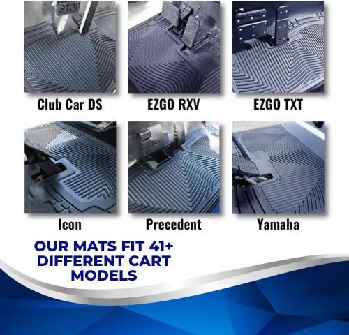 Miniatura 5 de Shield Family/Club Clean Golf Cart Floor Mat, New & Improved, Only Golf Car Mat to Meet 6 ASTM Standard for DS, TXT, RXV, Precedent, Yamaha & Icon
