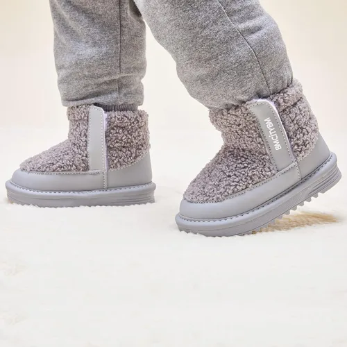 Miniatura 2 de BMCiTYBM Botas de nieve para bebés, niños y niñas, zapatos cálidos de invierno, zapatos ligeros al aire libre para bebés de 6, 9, 12, 18, 24 meses