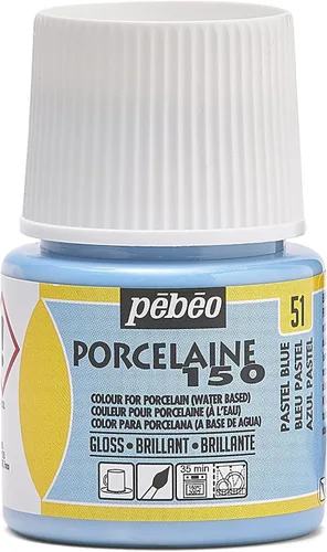 Miniatura 28 de Pebeo Porcelaine 150, Pintura China, Botella 1.5 fl oz - Blanco Perla