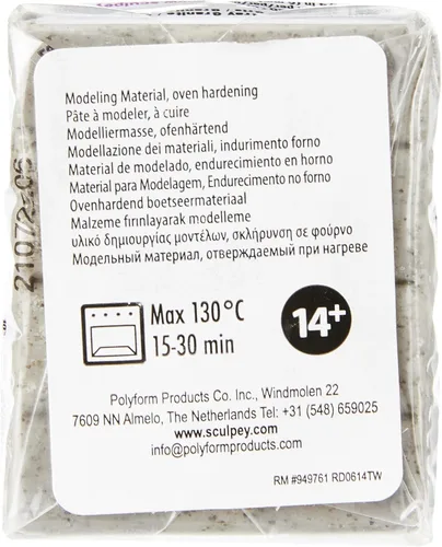 Miniatura 2 de Sculpey PE02 5065 Premo Arcilla polimérica 2 onzas - Granito gris