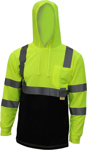 New York Hi-Viz Workwear BFSH4511 - Camiseta de alta visibilidad clase 3, padres, Manga Larga Lima