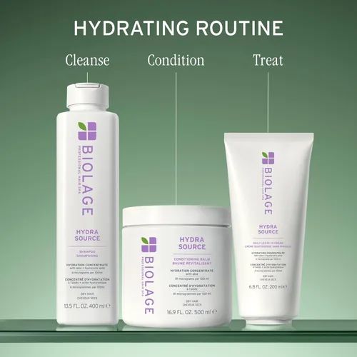 Miniatura 9 de Biolage Hydra Source Shampoo - Softens, Moisturizes & Adds Shine, For Dry Hair, Infused with Micro-Filtered Aloe Vera & Fermented Hyaluronic Acid