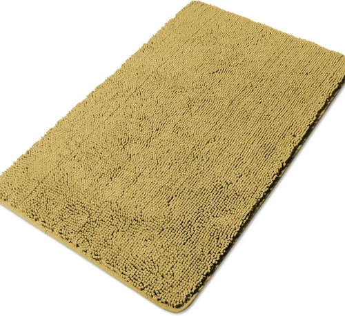 Miniatura 172 de Yeaban Alfombra de pasillo de baño de 24 x 72 pulgadas, antideslizante, alfombra de baño larga de felpilla gruesa, absorbente y lavable, alfombra