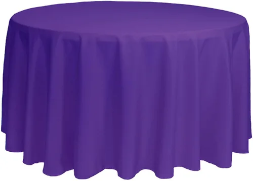 Miniatura 41 de YOUR CHAIR COVERS - Mantel redondo de poliéster prémium de 120 pulgadas - Mantel de lino color champán para mesas redondas estándar
