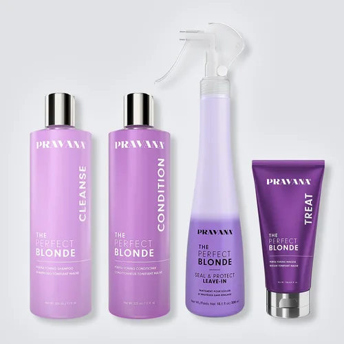 Miniatura 6 de Pravana The Perfect Blonde Seal & Protect Leave-In Conditioner Spray Treatment Detangler Neutralizes Brassy, Yellow Tones For Color Treated Hair