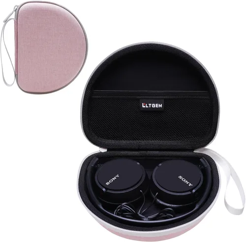 Miniatura 12 de LTGEM Estuche Compatible con Sony MDR-ZX110 / MDRZX110AP / MDRZX110NC / MDR-ZX310AP Serie ZX Audífonos intraaurales con cable, negro (Solo estuche)