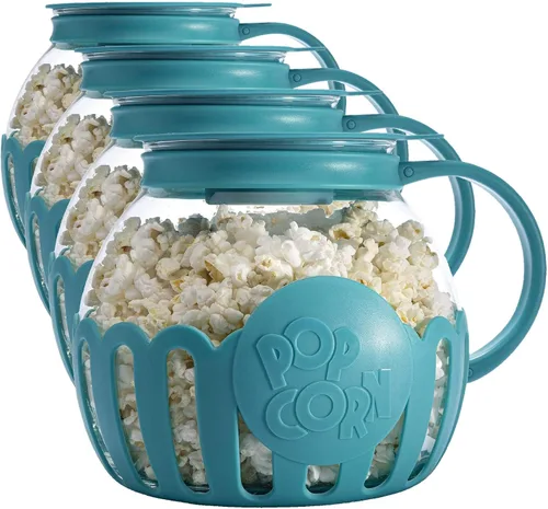 Miniatura 16 de Ecolution - Palomitero MicroPop patentado para microondas, con vidrio seguro para temperatura, tapa 3 en 1 mide granos y derrite mantequilla, hecho