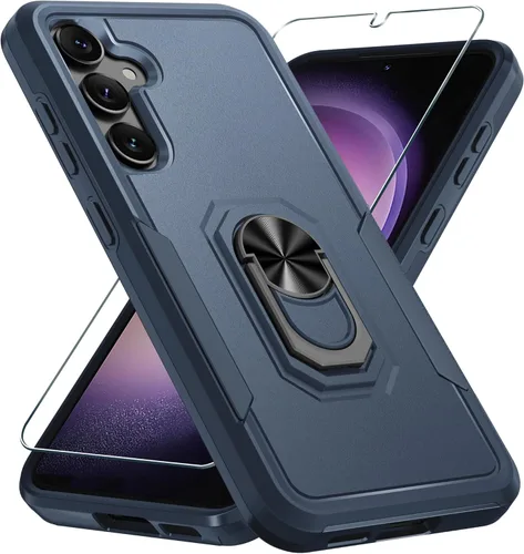 Miniatura 12 de Funda compatible con Samsung Galaxy S22 con protector de pantalla [no para S22+], resistente a prueba de golpes, funda de teléfono de cuerpo Verde