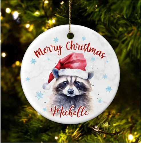 Miniatura 12 de Hyturtle Adorno de Navidad personalizado para amantes de las llamas, adorno de cerámica con nombre personalizado de llama, regalos lindos