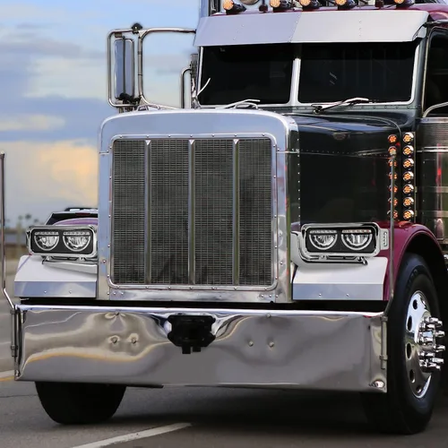 Miniatura 7 de DNA MOTORING HL-HAY-033-BK Par de faros delanteros LED con anillo de halo tipo U y reflector, ángulo amplio, compatible con Peterbilt 359