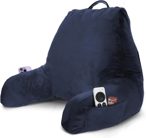 Miniatura 65 de Nestl Almohada de lectura para niños y adolescentes con espuma viscoelástica triturada, almohadas de respaldo para leer, ver y jugar, uso