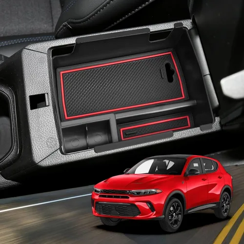Miniatura 9 de YEE PIN Organizador de consola central para Dodge Hornet 2023 2024 2025 Hornet GT Organizador de consola del medio Hornet GT Plus Bandeja de consola