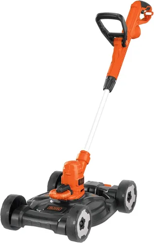 BLACK+DECKER 3 en 1 Podadora de hierba/de esquina y cortacésped, 6,5 A, 12 pulgadas (MTE912)