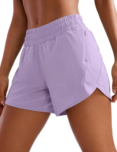 Miniatura 16 de CRZ YOGA Dolphin - Pantalones cortos deportivos para mujer de 5 pulgadas, cintura media, secado rápido, para correr, entrenamiento, gimnasio, pista