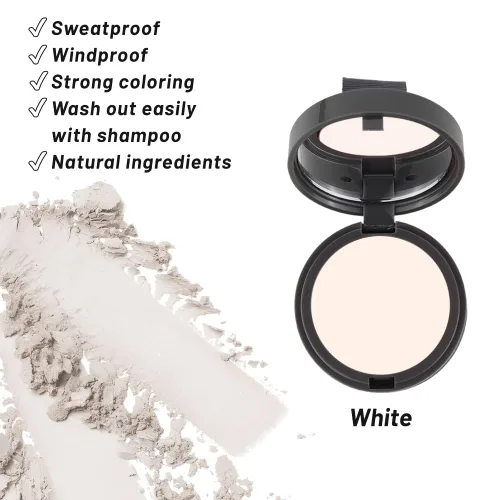 Miniatura 5 de Polvo de línea capilar instantáneo en polvo para sombra de línea capilar, cobertura de cabello gris, toque de cabello en polvo para cabello fino 3