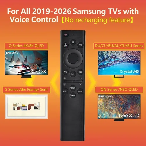 Miniatura 5 de para reemplazo remoto de TV Samsung, para Samsung 2019-2024 Control remoto para Smart TV con control de voz. Sin Solarcell. Garantía de 2 años.
