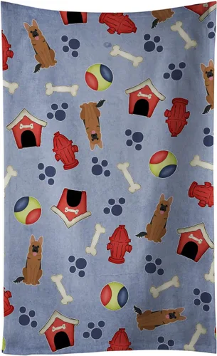 Miniatura 114 de Caroline's Treasures BB2654KTWL Dog House Collection Airedale - Toalla de cocina para invitados, toalla de baño decorativa para cara, té, paño