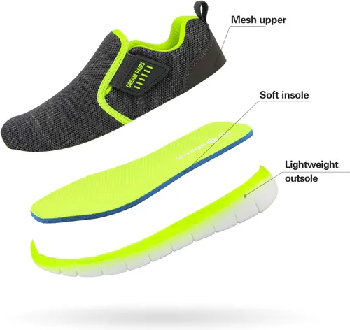 Miniatura 7 de DREAM PAIRS Zapatos deportivos para niños y niñas, tenis EZ-Ons MightyMovers para correr, atlético, descalzo, sin caída, tenis deportivos