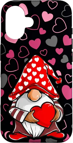 Miniatura 32 de Cute Gnome Valentine Heart Pattern Cozy Love Design Case for iPhone 17