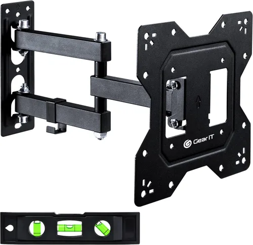 GEARit Soporte de pared para TV (TV de 23 a 43 pulgadas) hasta 66 libras – Movimiento giratorio completo, inclinación, brazo articulado, Vesa 75 100