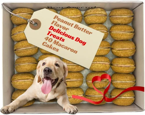 Miniatura 18 de Bonne et Filou Golosinas para perros, pasteles de mantequilla de maní, regalo de cumpleaños para perros de raza mediana a grande – Pasteles