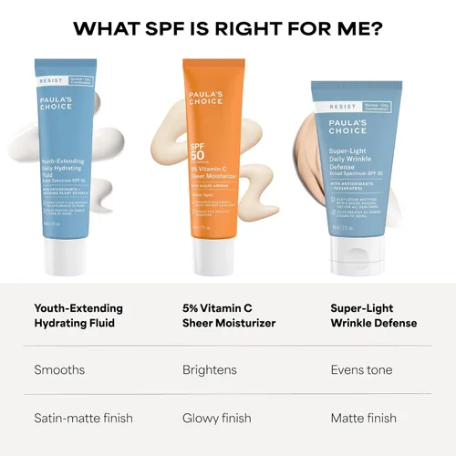 Miniatura 5 de Paula's Choice RESIST SPF 30 Super-Light Daily Wrinkle Defense Mineral Sunscreen for Face, Face Sunscreen, Oily Skin, Matte Tinted Face Moisturizer