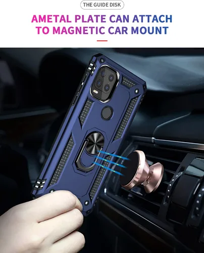 Miniatura 5 de Funda protectora para Moto G Stylus 5G (2021), con protector de pantalla, [grado militar] de 16 pies, con función de atril magnético, para Motorola