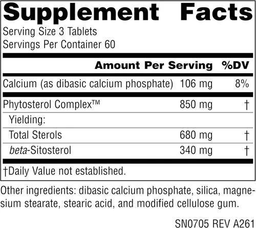 Miniatura 2 de Source Naturals Complejo de fitosterol con beta-sitosterol, 113 mg - 180 Tabletas