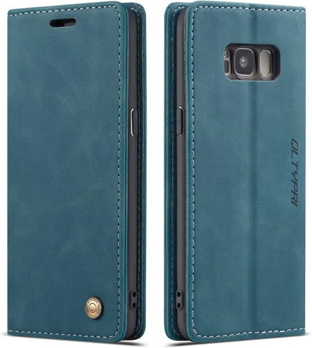 Miniatura 11 de Funda de cuero estilo cartera vintage para Samsung S