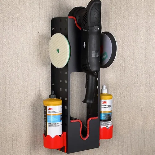 Miniatura 6 de Soporte de pared para pulido, pulidor rotativo para coche, organizador de detalles, organizador de detalles, estante de almacenamiento