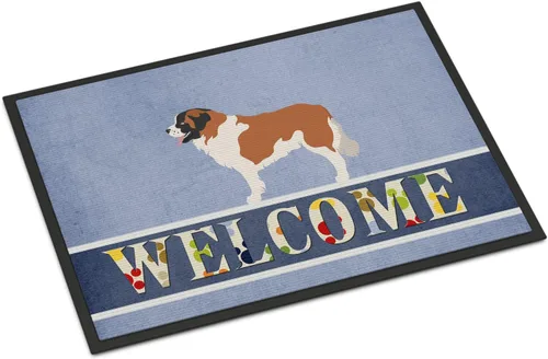 Miniatura 87 de Caroline's Treasures BB8321JMAT - Felpudo de bienvenida Berger Picard de 24 x 36 pulgadas, tapete azul para puerta delantera, para interiores