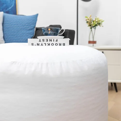 Miniatura 8 de Puf de repuesto para puf, para puf, silla, sofá perezoso, forro interior con cremallera, sin relleno, fácil limpieza, forro interior de puf blanco